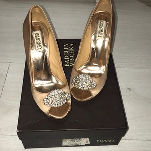 Badgley Mischka Peep Toe Heels